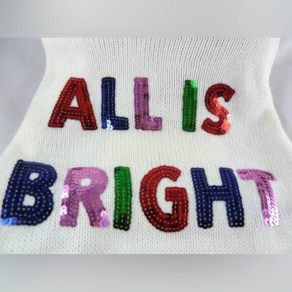 NEW Wondershop Christmas Dog Sweater All Is Bright Sequin XL - Picture 5 of 9